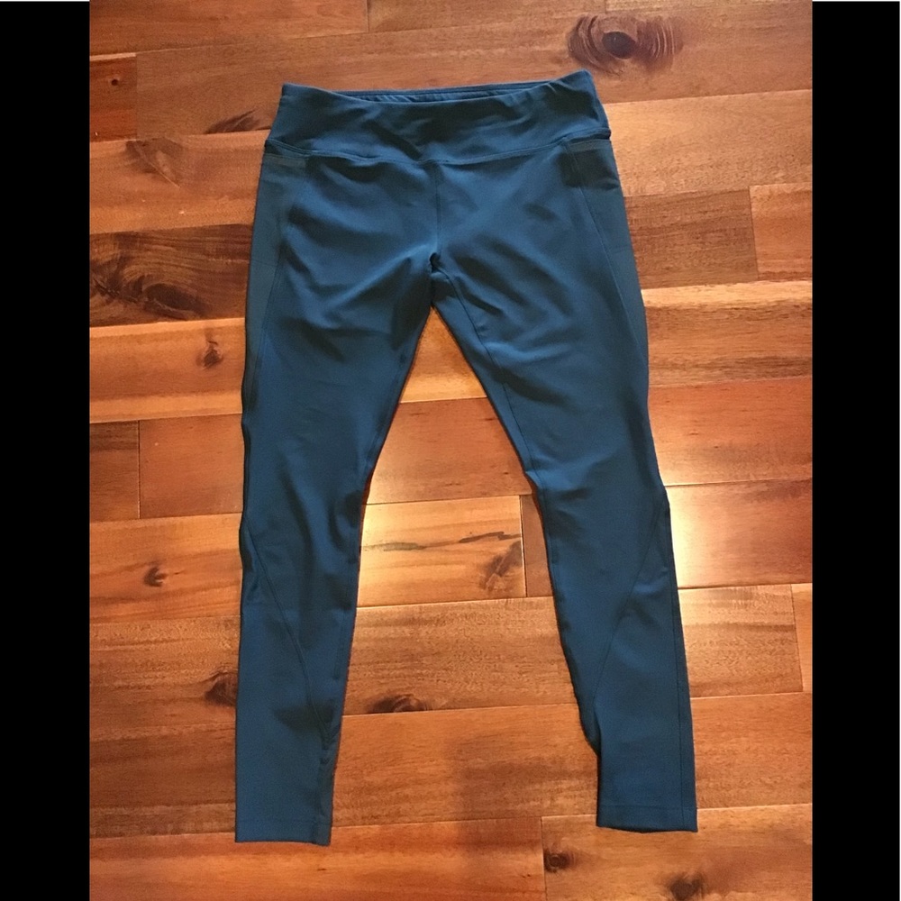 MPG dark teal leggings L, NWOT
